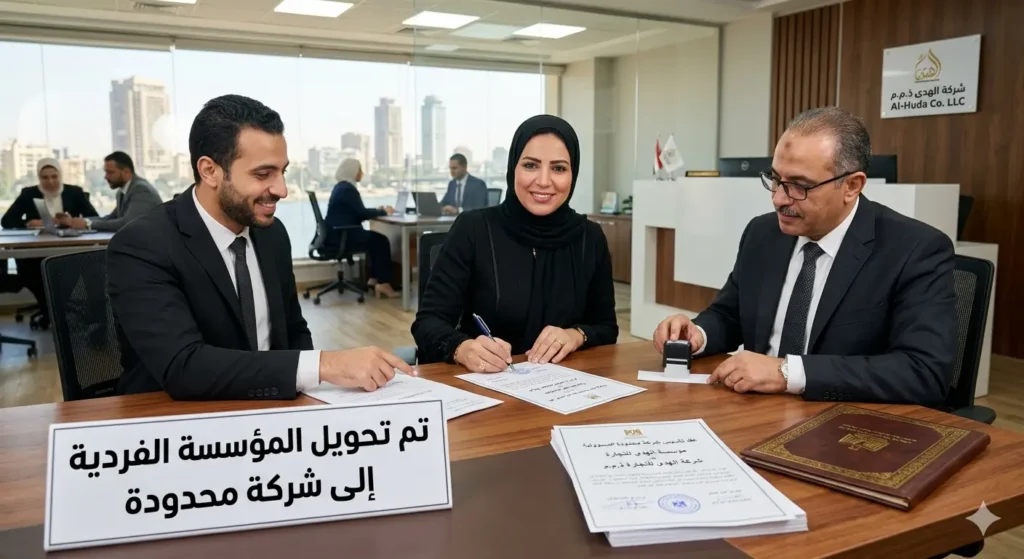 تحويل مؤسسة فردية إلى شركة محدودة