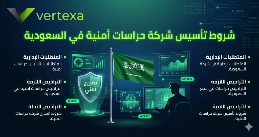شروط تأسيس شركة حراسات أمنية في السعودية