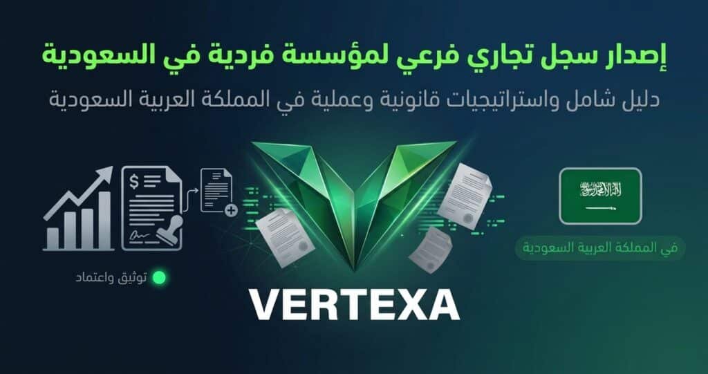 إصدار سجل تجاري فرعي لمؤسسة فردية في السعودية